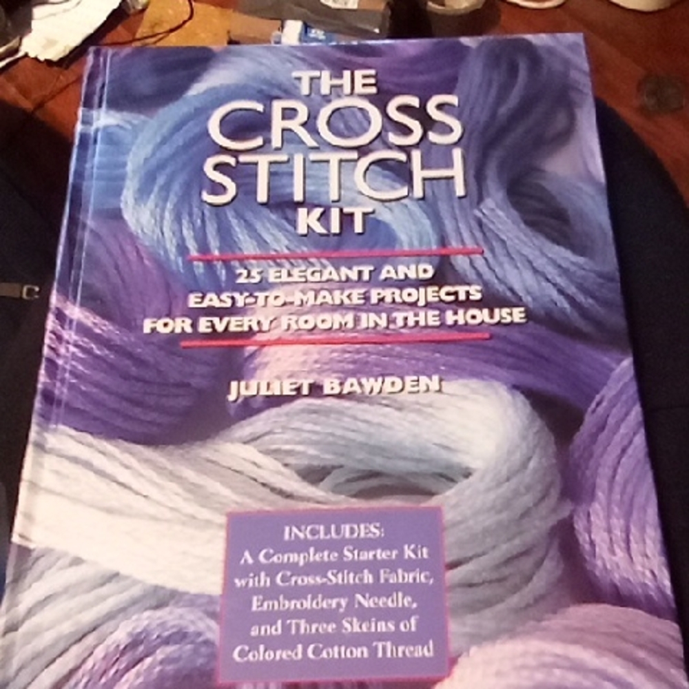 The Cross Stitch Kit by Juliet Bawden - Blue and Purple